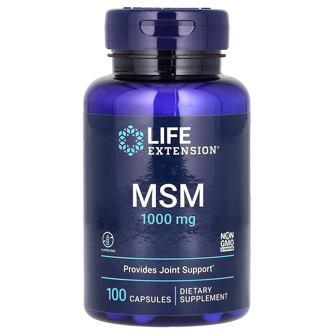 MSM, 3,000 mg, 100 Capsules (1,000 mg per Capsule)