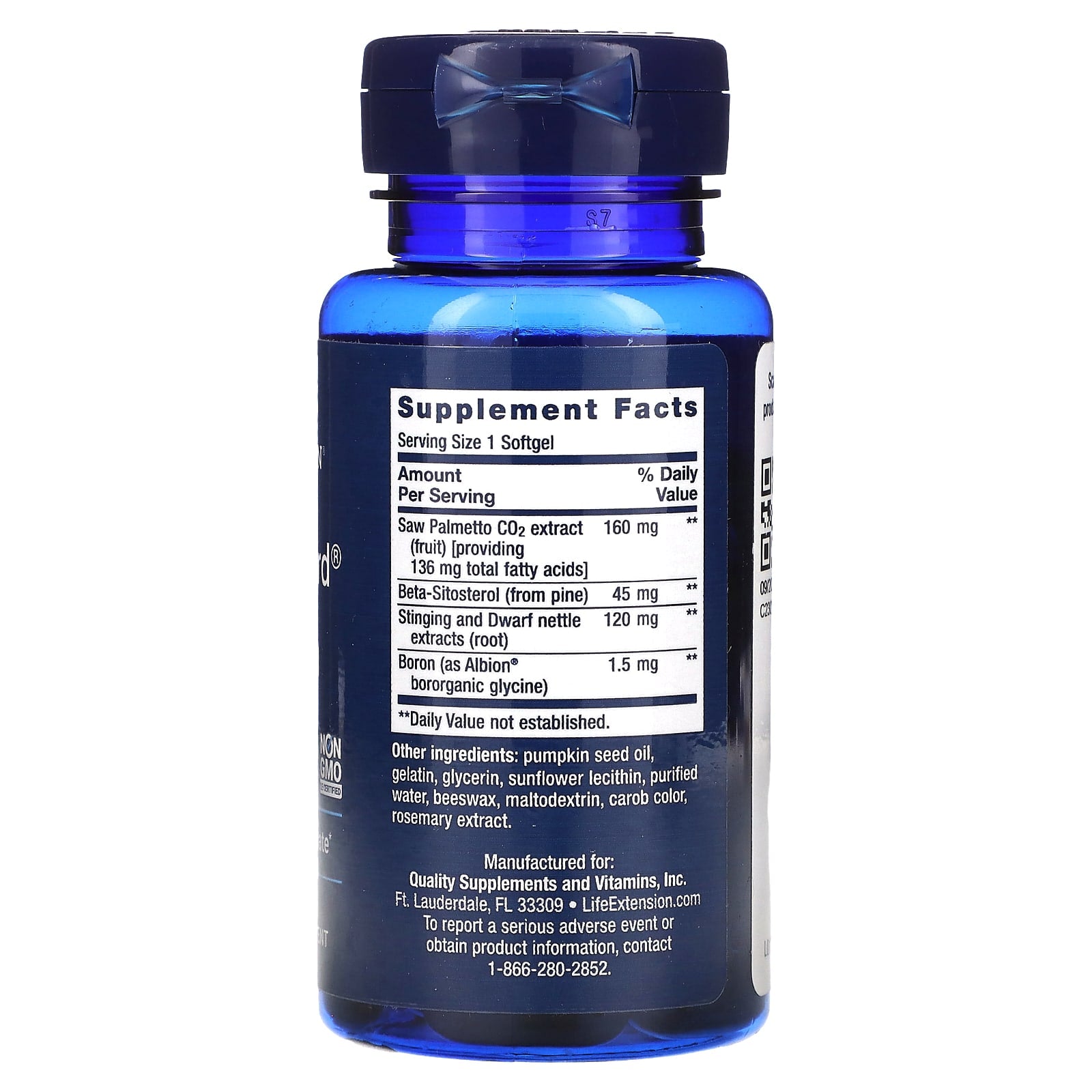 PalmettoGuard, Saw Palmetto/Nettle Root with Beta-Sitosterol, 60 Softgels
